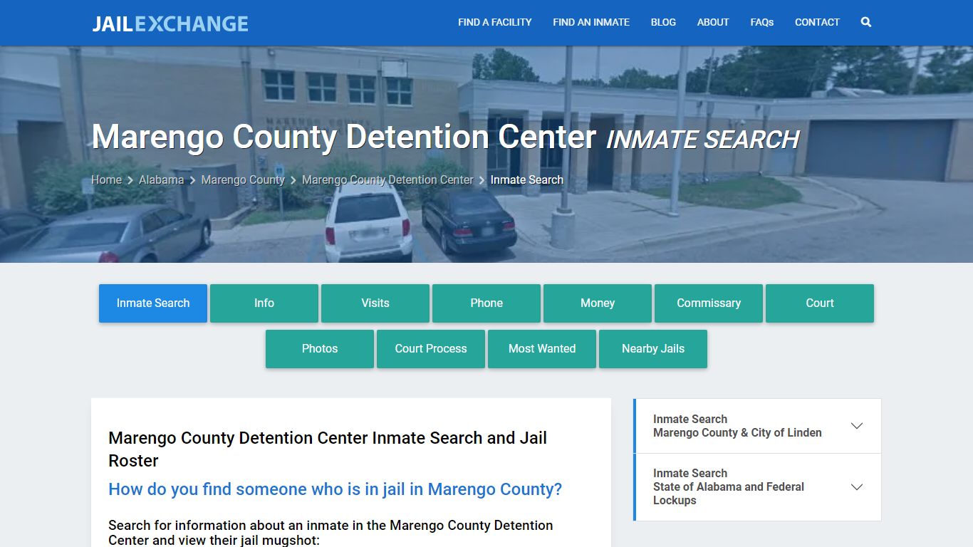 Marengo County Detention Center Inmate Search - Jail Exchange